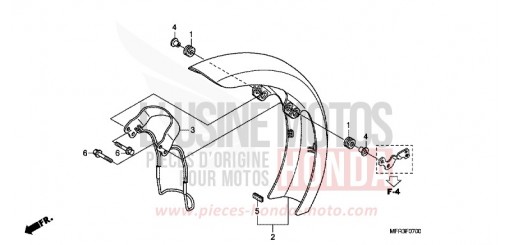 FRONT FENDER VT1300CXA de 2010